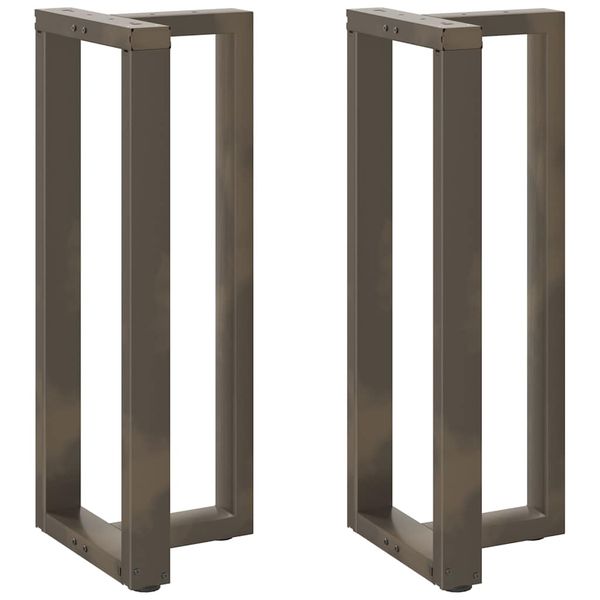 vidaXL Nohy barového stola v tvare T, 2 ks, čierne, 40x35x(100-101) cm, oceľové