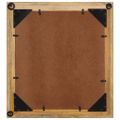 vidaXL Zrkadlo do kúpeľne 55x1x60 cm sklo a masívne mangovníkové drevo
