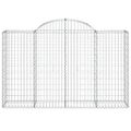 vidaXL Oblúkové gabionové koše 20 ks 200x50x120/140 cm pozink. železo