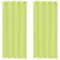 vidaXL Voálové závesy s priechodkami 2 ks Apple Green 140x245 cm
