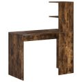 vidaXL Stôl Dymová dub 102 x 50 x 124 cm Kompozitné drevo