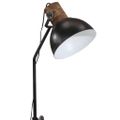 vidaXL Podlahová lampa 25 W čierna 30x30x90-150 cm E27