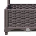 vidaXL Záhradný kvetináč s mriežkou hnedý 120x40x121,5 cm PP