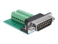 Sériový adaptér - 15-pin D-Sub (DB-15) (M) na 16-pinový svorkovnicový blok