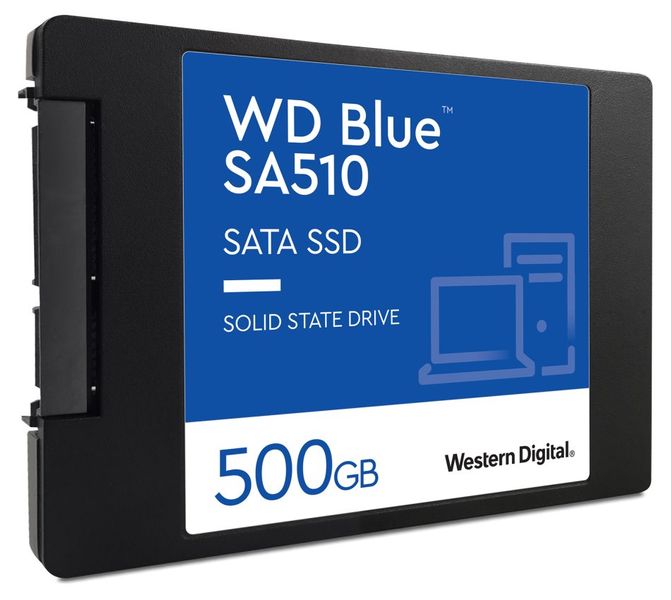 WD Blue SA510 POWERED BY SANDISK/500GB/SSD/2.5"/SATA/5R SSD disk, vnútorný, 500GB, SATA III, 2,5", 7mm