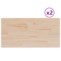 vidaXL Stolové dosky 2 ks 70x35x1,7 cm obdĺžnikové masívna borovica