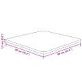 vidaXL Štvorcová stolová doska 90x90x1,5 cm neošetrený dubový masív
