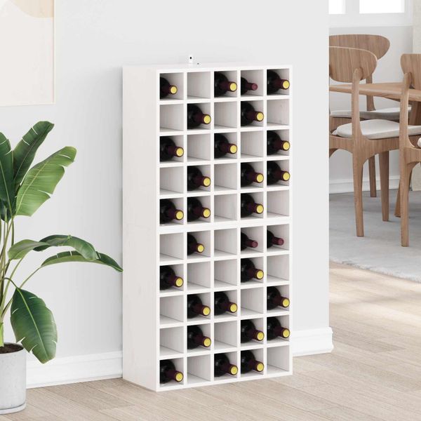 vidaXL Regál na víno 2 pcs Biela 56 x 25 x 56 cm
