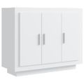 vidaXL Komoda biela 92x35x75 cm spracované drevo