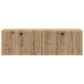 vidaXL Nástenná TV skrinka 98 x 31 x 30 cm Dub artisan