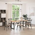 vidaXL Nohy k jedálenskému stolu v tvare U, 2 ks, antracitové, 60 x (72-73) cm, oceľ