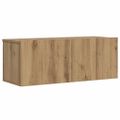 vidaXL Nástenná TV skrinka dub artisan 80x30x30 cm kompozitné drevo