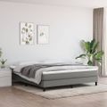 vidaXL Matrac s taštičkovými pružinami stredná tvrdosť tmavosivý 152x203x20cm veľkosť Queen