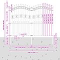 vidaXL Záhradný plot KAMPEN 240 x 228 cm Povrchovo upravená oceľ Sivá