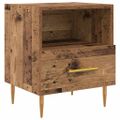 vidaXL Nočný stolík 2 ks Staré drevo 40 x 35 x 47,5 cm