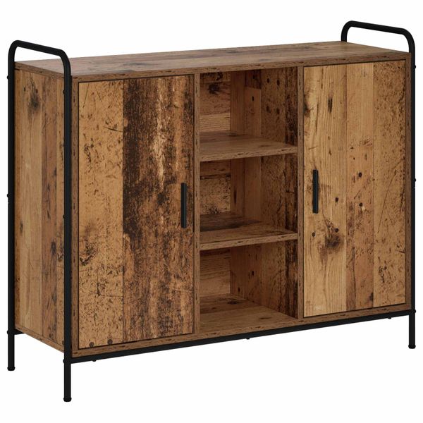vidaXL Servírovacia skriňa Staré drevo 97 x 33 x 81 cm