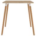 vidaXL 5-dielna jedálenská súprava 80x80 cm tmavosivá