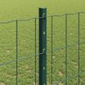 vidaXL Euro oplotenie s pilierom 25 x 1,2 m PVC potiahnutá oceľ Zelená
