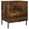 vidaXL Nočné stolíky 2 ks dymový dub 40x35x47,5 cm kompozitné drevo