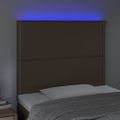 VidaXL Čelo postele hnedé 90x5x118/128 cm umelá koža