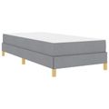 vidaXL Posteľ s pružinovým rámom Svetlosivá 100 x 200 cm látka