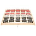 vidaXL Rám postele s 12 lamelami nastaviteľná hlava a nohy 120x200 cm