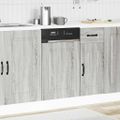 vidaXL Panel umývačky riadu Kalmar sivé sonoma 45x1,5x57 cm kompozitné drevo