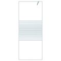vidaXL Sprchová zástena biela 80x195 cm priehľadné ESG sklo
