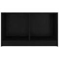 vidaXL TV skrinka čierna 70x33x42 cm masívne borovicové drevo