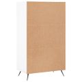 vidaXL Botník biely 60x35x105 cm kompozitné drevo