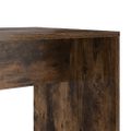 vidaXL Stôl s poličkou Dymová dub 138,5 x 55 x 143 cm Kompozitné drevo