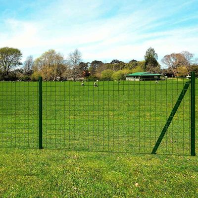 vidaXL Euro plot, oceľ 25x1,2 m, zelený