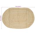 vidaXL Kusové koberce Prírodná a biela 152 x 245 cm Juta