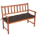 vidaXL Záhradná lavička s podložkou 120 cm akáciový masív