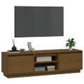 vidaXL TV stolík medovo-hnedý 140x35x40 cm masívna borovica