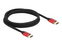 Ultra High Speed - HDMI kábel - HDMI samec do HDMI samec - 2 m - trojnásobne tienený - červená - kontakty pozlátené, podpora 8K60Hz (7680 x 4320)