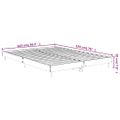 vidaXL Posteľný rám bez matraca dymový dub 140x190 cm kompozitné drevo