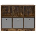 vidaXL Servírovacia skriňa Dymová dub 102 x 32 x 73,5 cm