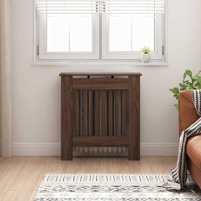 vidaXL Kryt radiátora Hnedý dub 78 x 19 x 81,5 cm Kompozitné drevo