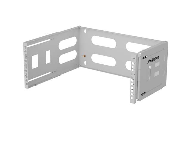 Skladací držiak pro montáž na stenu 19'' 4U 497x400/240 šedý lanberg