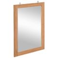 vidaXL Nástenné zrkadlo z masívneho teakového dreva 50x70 cm