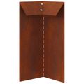 vidaXL Slimáková ohrada 4 ks 10 x 10 x 25 cm Poveternostne odolná oceľ