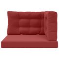 vidaXL Vankúš na vonkajšiu pohovku Polyester vínovo červená 80 x 80 cm