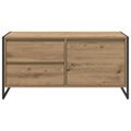 vidaXL TV skrinka 100 x 36 x 49.5 cm Remeselnícky dub Kompozitné drevo