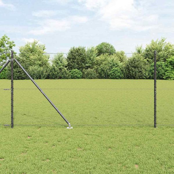 vidaXL Exteriérový hexagonálny plot s prístupovým stĺpikom 50 x 1,4 m