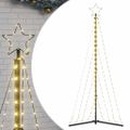 vidaXL LED vianočný stromček 339 LED teplá biela 182 cm