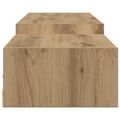 vidaXL Nástenný TV kabinet Nástenná montáž Dub artisan