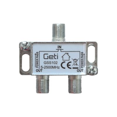 Anténny rozbočovač GETI GSS102  2 výstupy