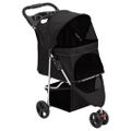 vidaXL Skladací kočík pre psa čierny 80x46x98 cm oxfordská tkanina