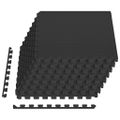 vidaXL Podložky puzzle 24 ks 8,64㎡ EVA pena čierne